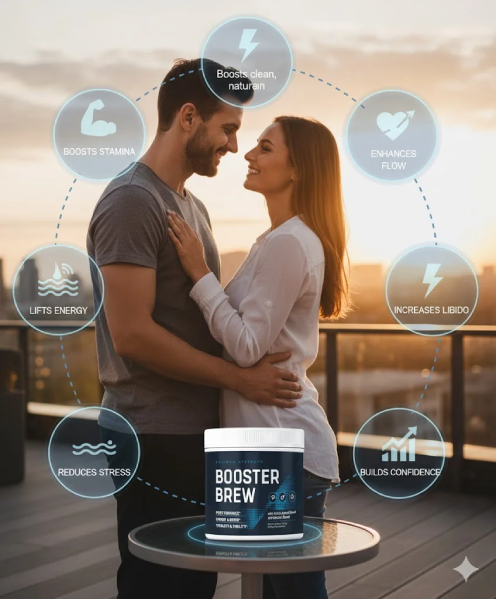 Boost Brew benefits supporting daily energy, stamina, and overall male performance