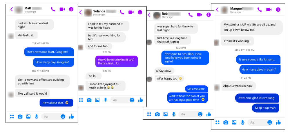 Customer review post sharing positive experience and daily energy improvement